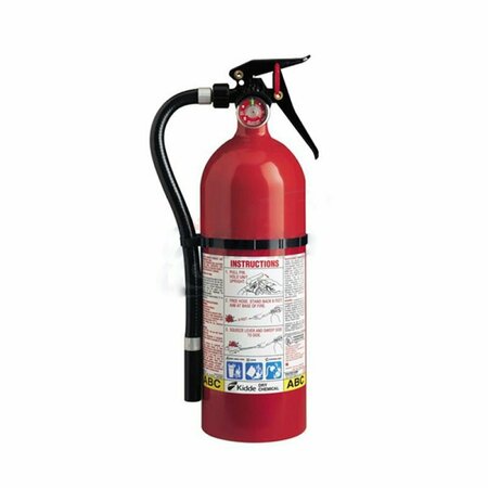 AMERICAN IMAGINATIONS 5 LB. Stainless Steel Red Home-Office Fire Extinguisher AI-37082